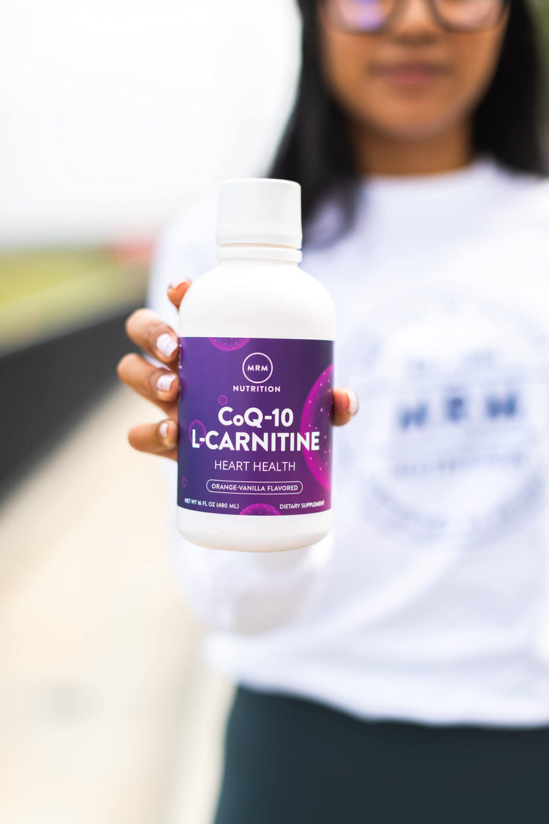[Australia] - MRM Nutrition CoQ-10 L-Carnitine Liquid | Heart Health | Orange-Vanilla Flavored | Energy + Antioxidants | Naturally derived CoQ-10| 32 Servings 