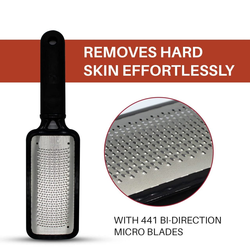 [Australia] - Foot Rasp Large Foot File And Callus Remover, Best Foot Care Pedicure Metal Surface Tool To Remove Hard Skin, Suitable On Both Wet And Dry Feet, Surgical Grade Stainless Steel File- Lifetime Warranty! 
