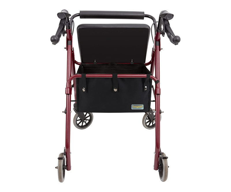 [Australia] - Dongawin Walker Bag Under Seat for Wheel Rollator, Rollator Bag Tote Organizer Pouch Storage to Walkers for Senoirs, Walker Accessories. (Small, Black) small 