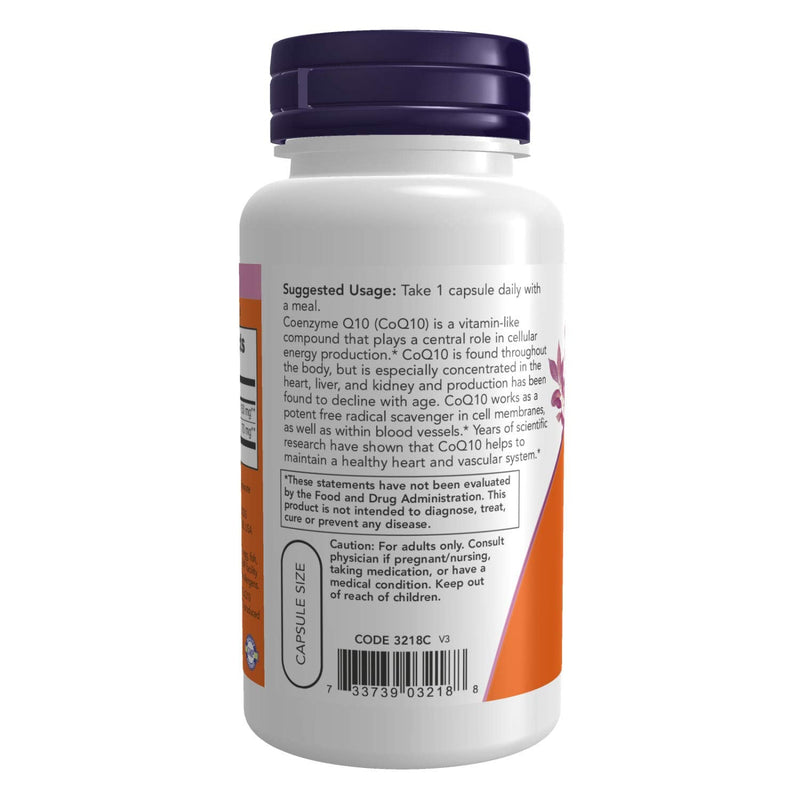 [Australia] - NOW Supplements, CoQ10 150 mg, Pharmaceutical Grade, All-Trans Form produced by Fermentation, 100 Veg Capsules 