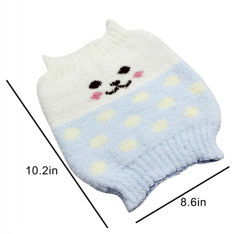 [Australia] - RARITY-US Cute Baby Belly Band Soft Microfiber Umbilical Cord Belt Keep Warm Kids Waist Support B blue 