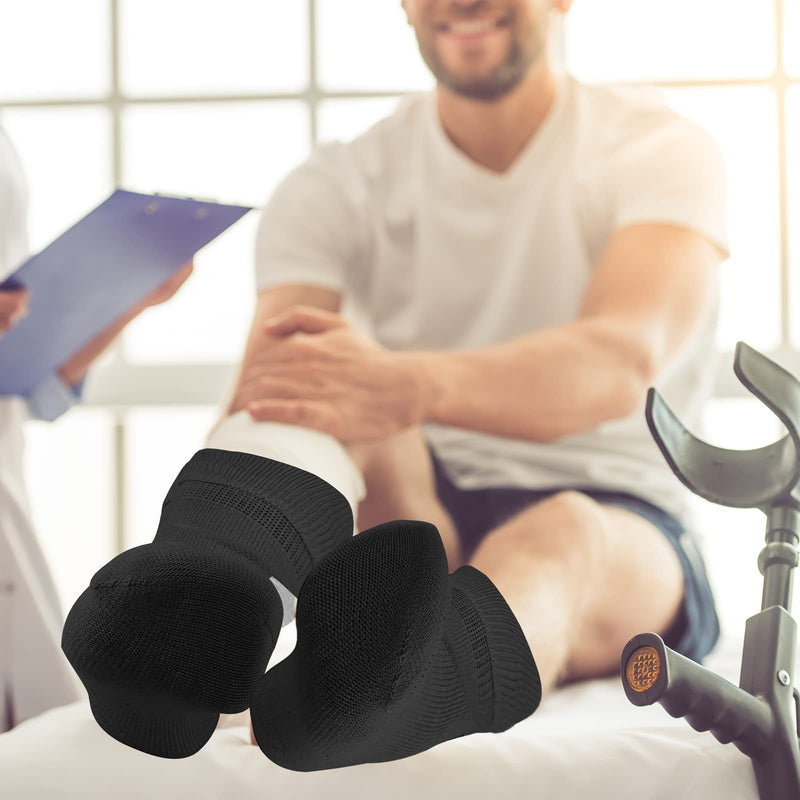 [Australia] - NOVAYARD Diabetic Socks Wide Bariatric Socks Edema Neuropathy Hospital Socks 3 Pairs Black 