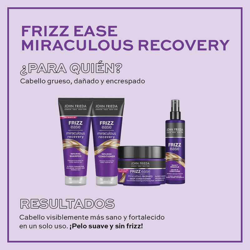 [Australia] - John Frieda Frizz Ease Miraculous Recovery Intensive Deep Conditoner Hair Mask 250ml, White New Conditioner 
