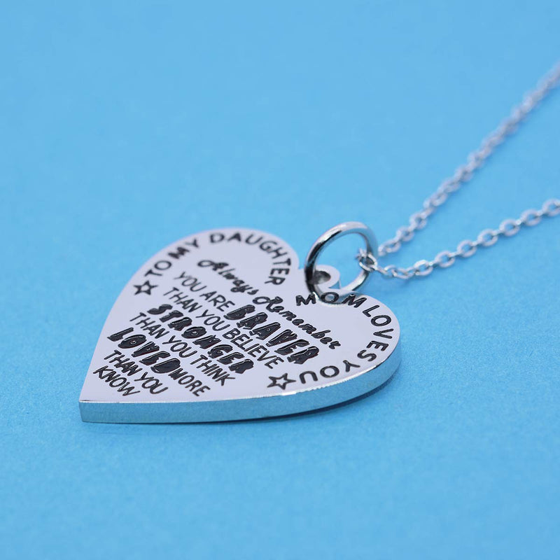 [Australia] - Jewelady Valentine's Gift Idea for Boyfriend Stainless Steel Dog Tag Pendant Necklace Engraved Romantic Love Quote for Him Mom to Daughter 