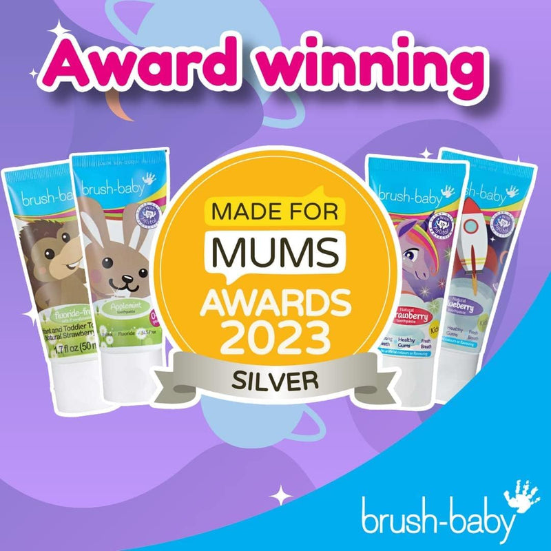 [Australia] - brush-baby Natural Blueberry Flavoured Rocket Toothpaste (3+ Years) 50ml Tube 