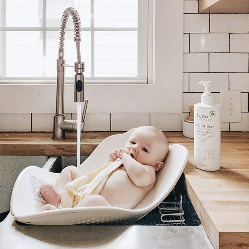 [Australia] - Babo Botanicals Sensitive Baby Fragrance-Free 2-in-1 Shampoo & Wash - with Natural Oat Protein, Shea & Cocoa Butter - EWG Verified & Hypoallergenic - 16 fl. oz. 16 Fl Oz (Pack of 1) 