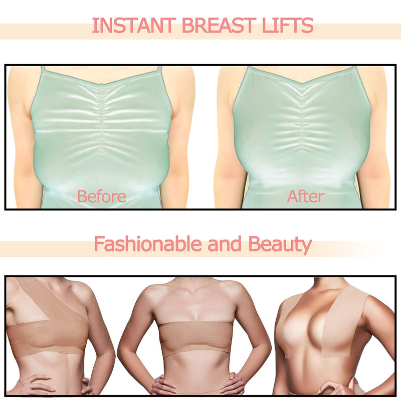 [Australia] - BEWTEIM Boob Tape for Breast Lift Boobytape, 1 Box Breast Tape Lifting with 2 PCS Nipple Cover Set, Breathable Nipple Tape 2 inch Adhesive Lift and Push Up Tape Black 1 Tape Black Color 2" x 16.5 ft 