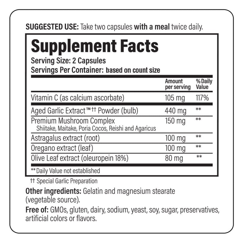 [Australia] - Kyolic Aged Garlic Extract Formula 103 Immune Support, 200 Capsules (Packaging May Vary) 