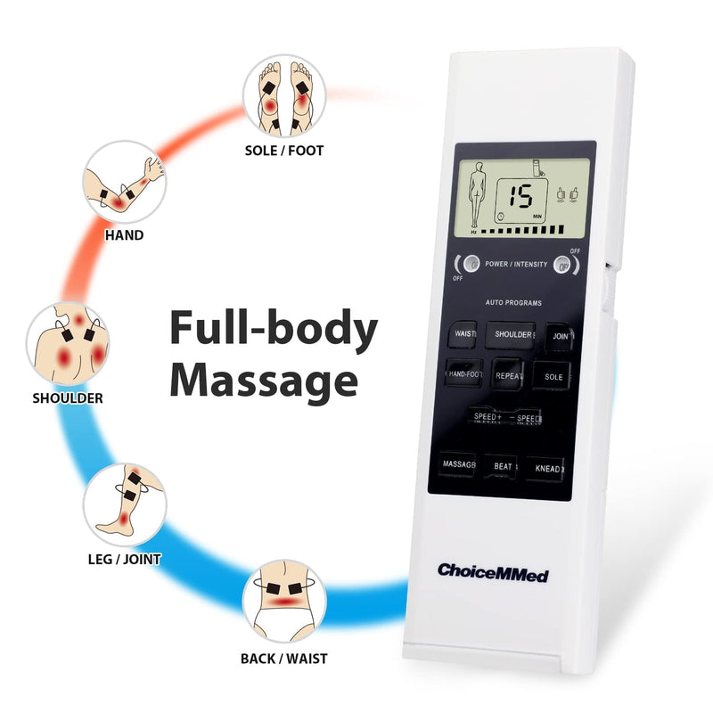 [Australia] - CHOICEMMED Portable TENS Unit - Electronic Pulse Massager - Muscle Stimulator Machine for Women and Men - EMS Electrotherapy Muscle Stimulator - Electronic Pulse Stimulator 