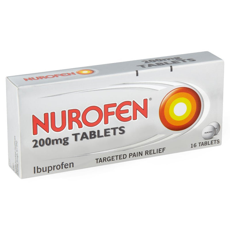 [Australia] - Nurofen Pain Relief Ibuprofen Tablets, Suitable For Headache Relief, Migraine Relief, Cold And Flu Symptoms, Back Pain Relief, 200mg,16 Count (Pack of 1) 