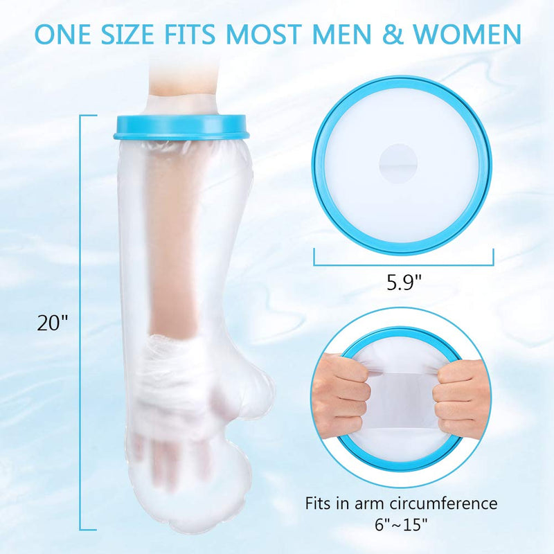 [Australia] - Waterproof Cast Cover Adult Short Arm, Reusable Cast Plaster Bandage Protector, Dressing Cover for Shower Bath Adult Arm 