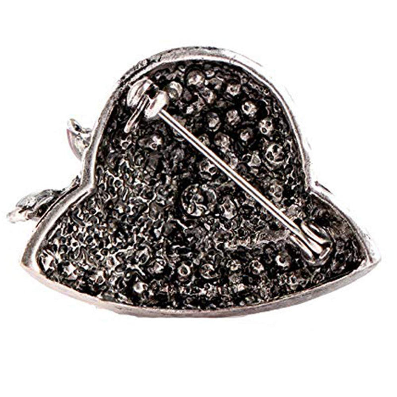 [Australia] - Comelyjewel Rhinestone Brooch Pins for Women Hat Jewelry Brooch Pins Durable and Useful Retro Silver 