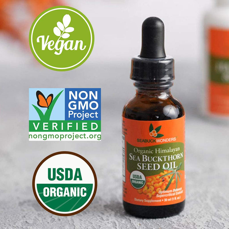 [Australia] - Sea Buckthorn Seed Oil -100% Certified Organic, 1-Ounce 