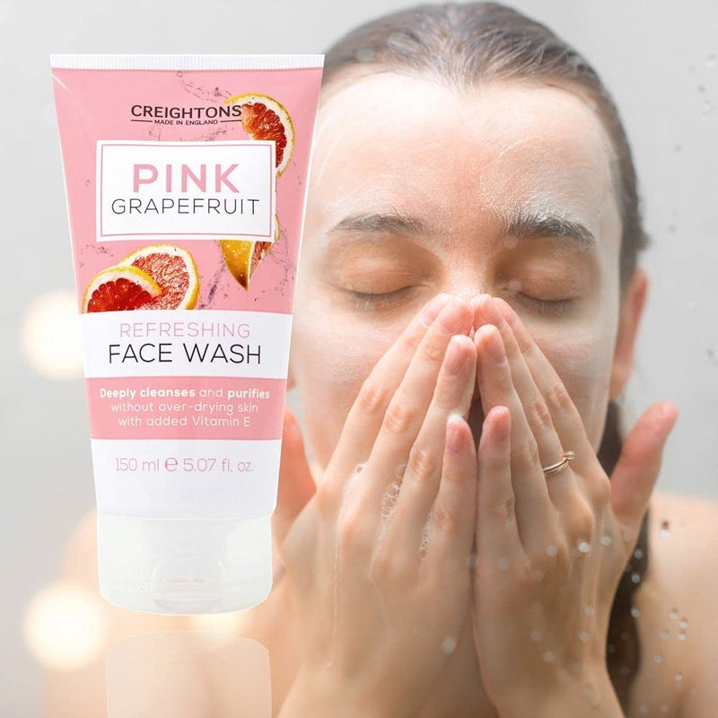 [Australia] - Creightons Pink Grapefruit Refreshing Face Wash (150ml) - Deeply cleanses & purifies without over-drying skin. With added Vitamin E. Dermatologically Tested. 