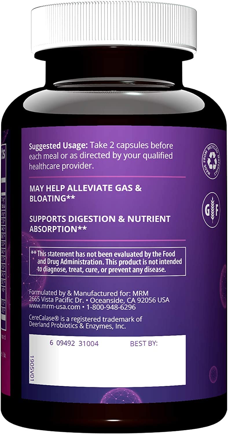 [Australia] - MRM Nutrition Digest-All ® | Digestive Enzymes | Improved Digestion and Absorption | Lactase + Amylase + Lipase| May Help with Bloating and Gas| 100% Vegetarian | Gluten-Free | 15 Servings MRM Digest-All 30 Count (Pack of 1) 