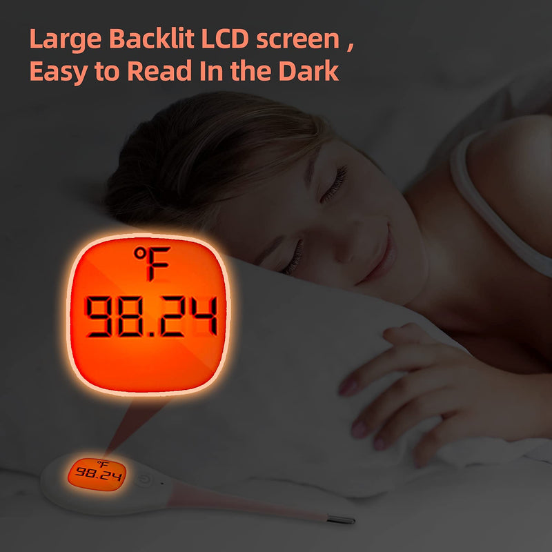 [Australia] - Shecare Digital Basal Body Thermometer for Ovulation with Backlight LCD Display Backlit,Fertility BBT Thermometer High Precision Oral Thermometer ,Accurate 1/100th Degree Works with Shecare APP 
