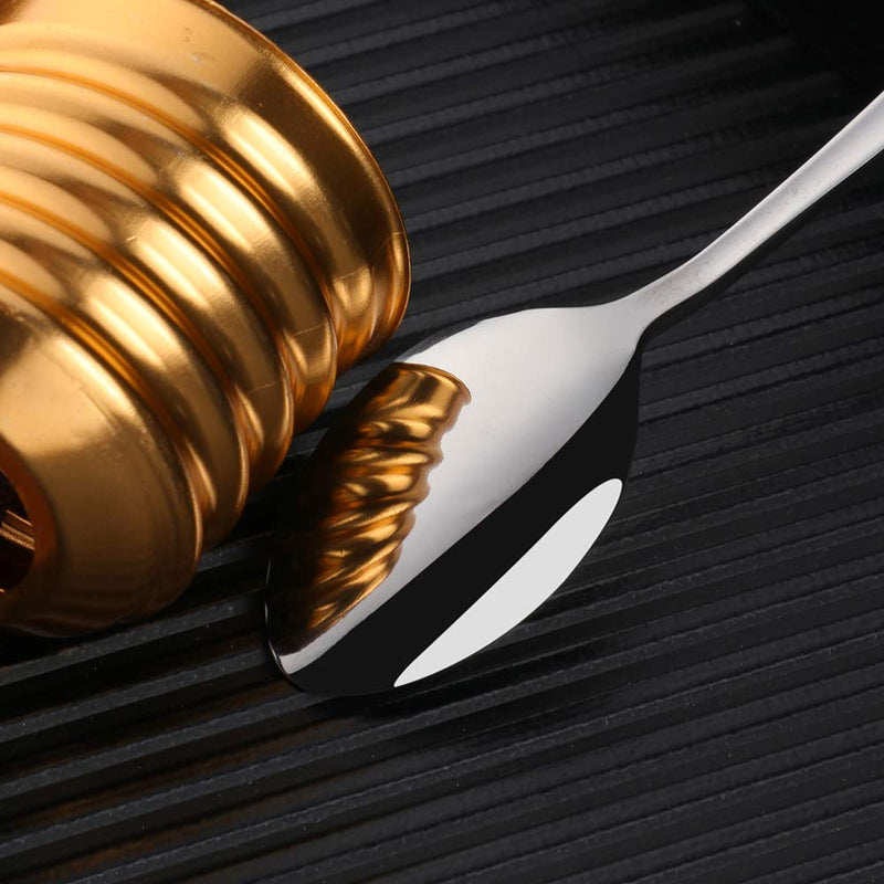 [Australia] - SUNSENGEUR Tea Spoons 12-Piece Autograph Dinnerware Set Stainless Steel Set Use for Home, Kitchen, Restaurant- 5.3 Inches, Silver 
