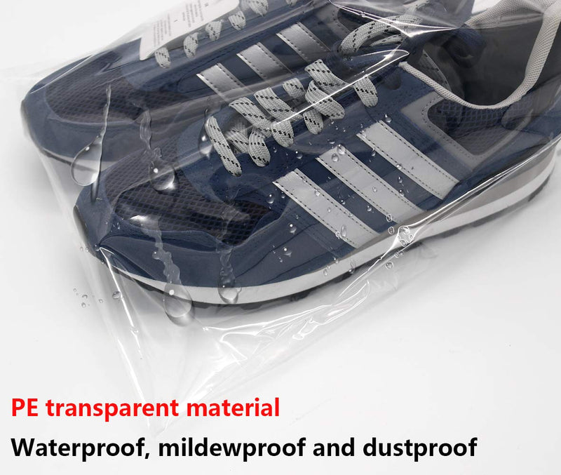 [Australia] - 36 PCS Travel Transparent Shoe Storage Bags, Large Portable Clear Shoes (18PCS Transparent+18 PCS Translucent) 18PCS Transparent+18 PCS Translucent 
