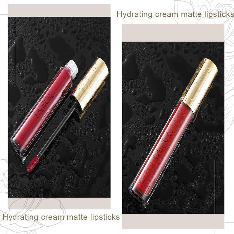 [Australia] - Edanta Matte Liquid Lipstick High Pigmented Cream Lipsticks Long Lasting Lip Gloss Makeup Present for Women and Girls (Red 16#) 