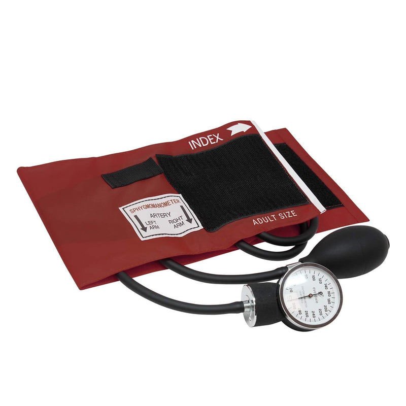 [Australia] - Dixie EMS Blood Pressure and Sprague Stethoscope Kit - Burgundy 