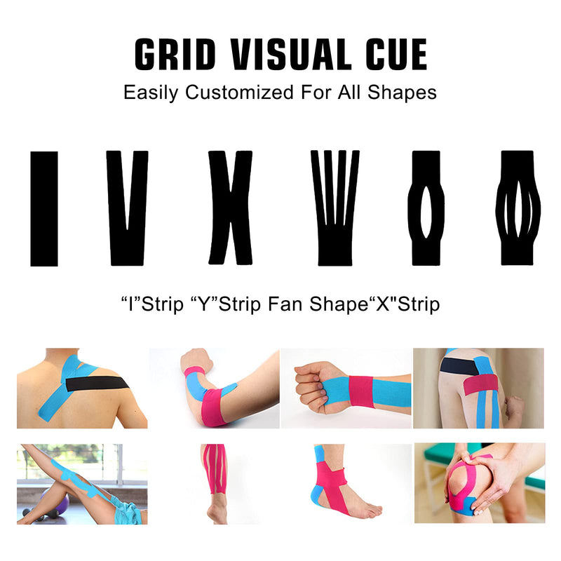 [Australia] - Kinesiology Tape (1 Uncut Roll) Kinetic Tape 16.4 ft Waterproof Athletic Sports Tape Physio Tape for Knees, Shoulder, Ankles, Elbow, Pain Relief,Joint Support (Black) (1 Roll) Black 