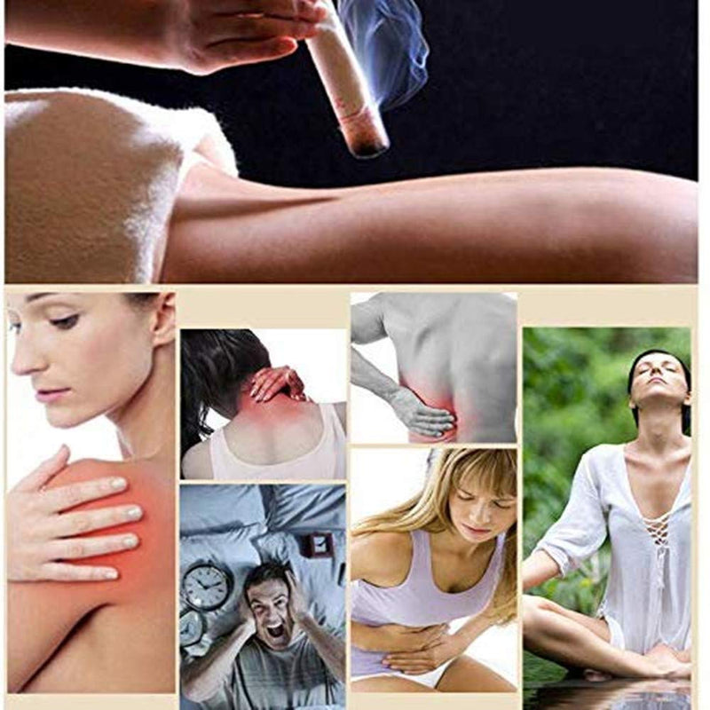 [Australia] - Pure Natural Moxa Rolls Moxa Sticks,Chinese Wormwood Moxibustion Pain Muscle Relief Moxa Rolls Bar for Mild Moxibustion (Moxa Rolls) 