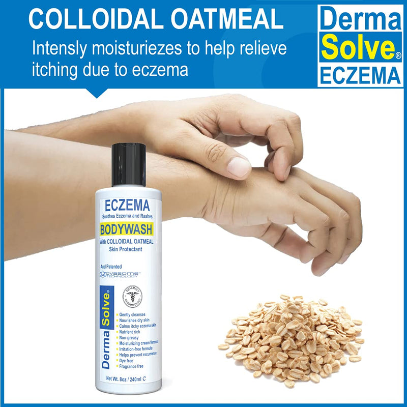 [Australia] - Eczema Relief Body Wash by DermaSolve (2 Pack) | Full Body Eczema Therapy Body Wash That Protects, Moisturizes, and Repairs Skin - Kids, Babies & Adults - Steroid Free 