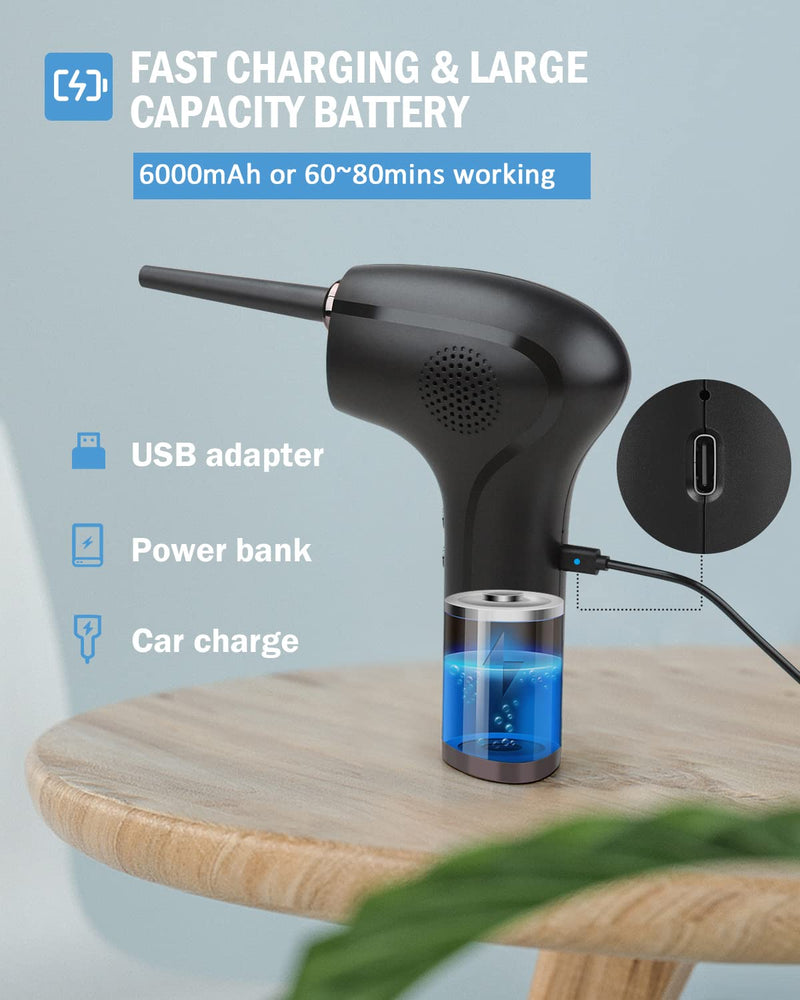 [Australia] - Compressed Air Duster, Electric Air Blower for Computer Cleaning, Portable Replaces Canned Air, Cordless Rechargeable 36000RPM Keyboard Cleaner, Fathers Day Gifts for Men, Dad 