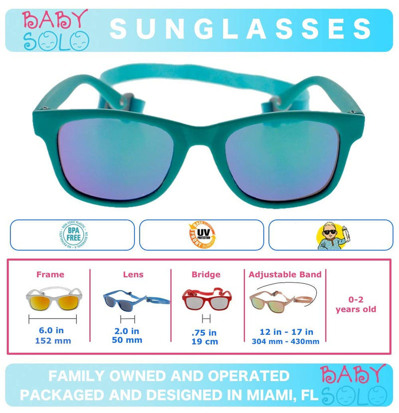 [Australia] - Baby Solo Babyfarer Baby Infant Sunglasses Safe, Soft, and Adjustable 0-24 Months Matte Hot Pink Frame W/ Solid Black Lens 