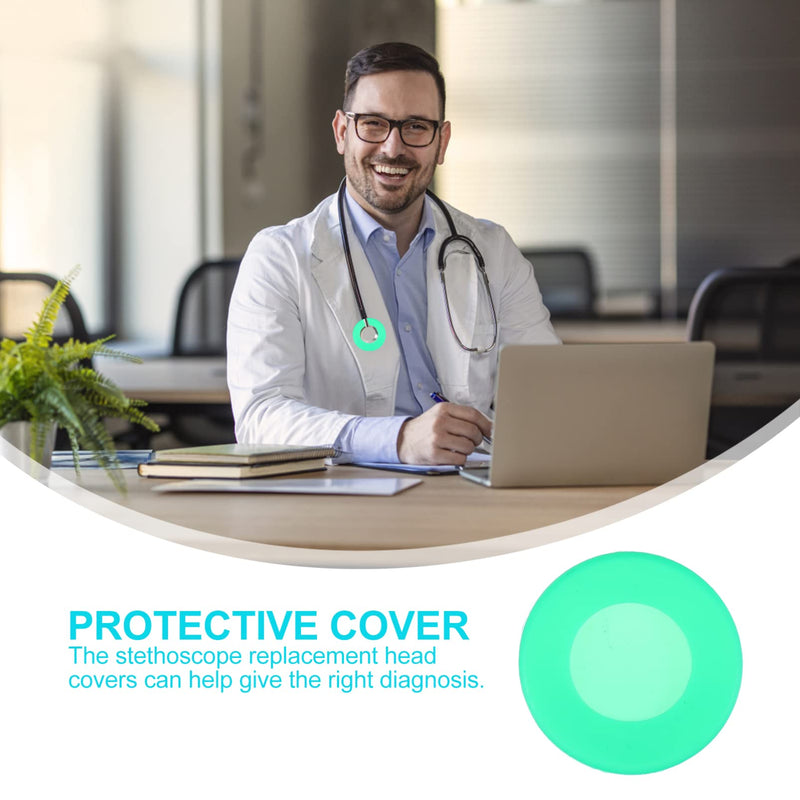 [Australia] - UKCOCO Stethoscope Head Cover Protector Set: 16pcs Stethoscope Spare Parts Stethoscope Supply for Hospital Doctor Nurse 