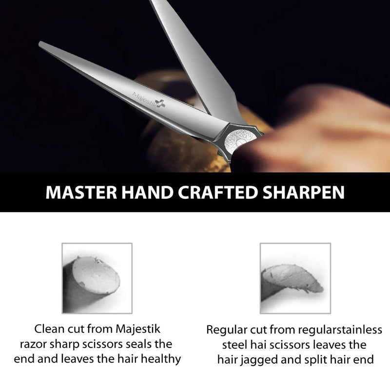 [Australia] - Professional Hair Scissors - VERY SHARP - Barber 6.0-inch Razor Edge Hair Cutting Shears - Made from Forged Stainless Steel with Fine Adjustment Screw 