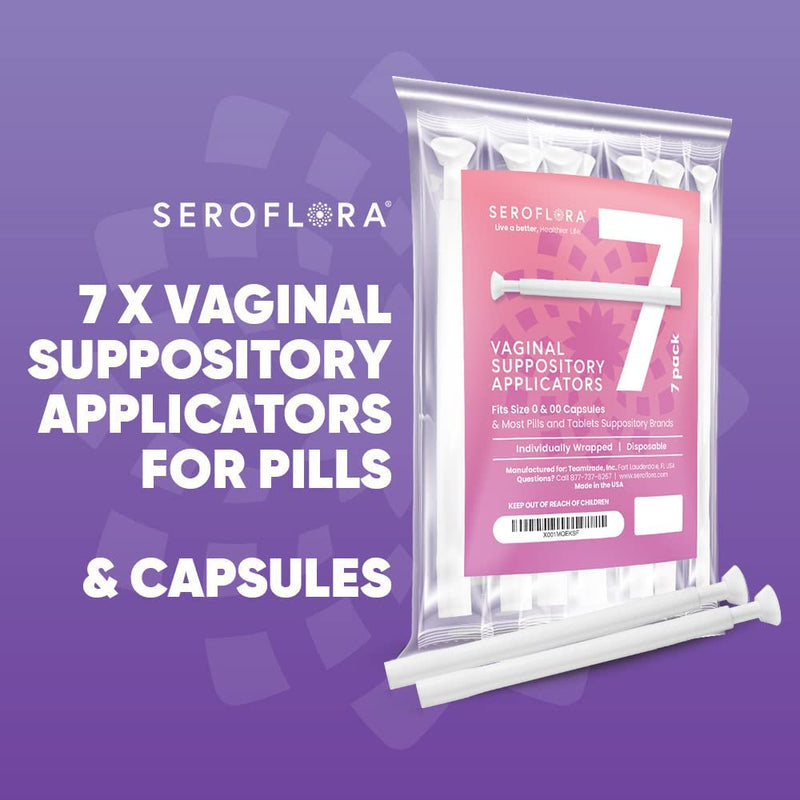 [Australia] - Seroflora Boric Acid Suppositories Applicators for Women, Individually Wrapped Pack of 7 