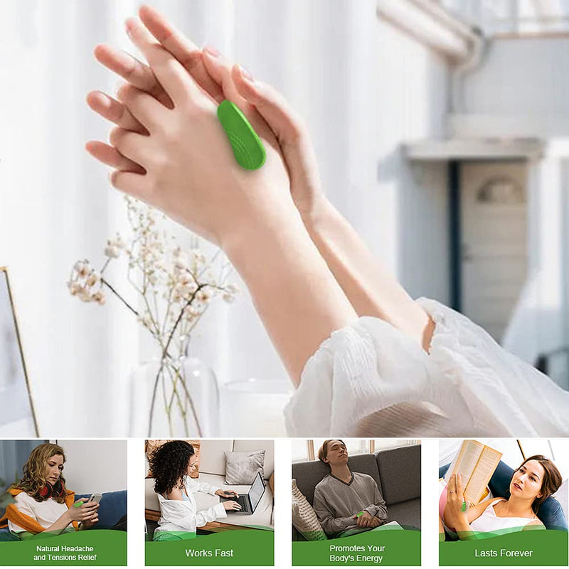 [Australia] - 4 Pcs Acupressure Clip Migraine Relief Clip Portable Headache Clip Stress Relief Acupressure Massage Supporting Acupressure Relaxation Stress Alleviation 