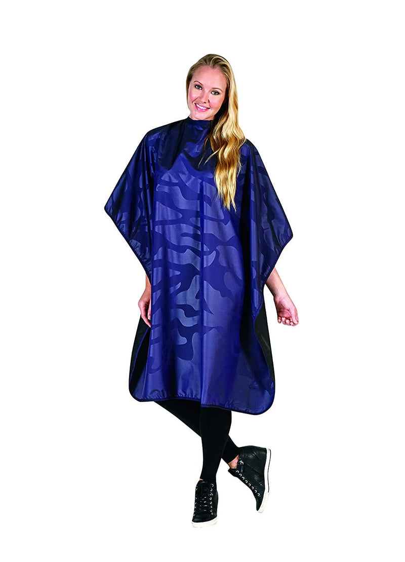 [Australia] - Betty Dain Bleach-proof All Purpose Styling Cape, Material Defends Against Bleach Stains, Color Proof, Chemical Proof, Waterproof, Lightweight Embossed Nylon, Purple 