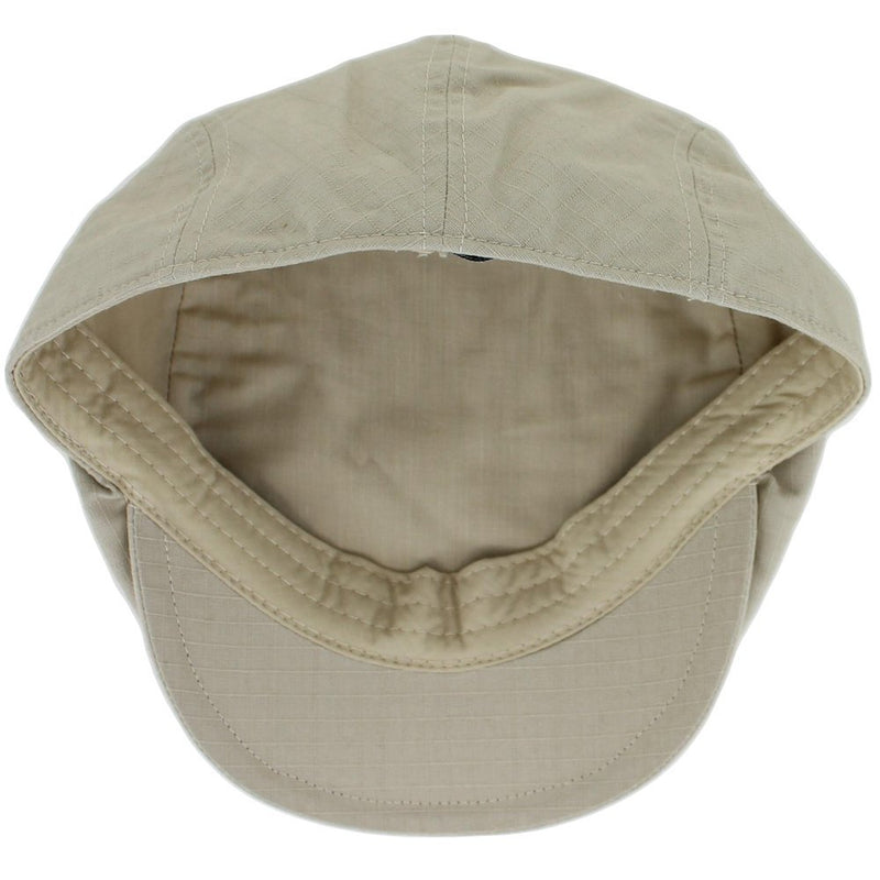 [Australia] - Belfry Flat Cap Lightweight Cotton Ripstop Ivy Pub in 4 Colors Small Tan 