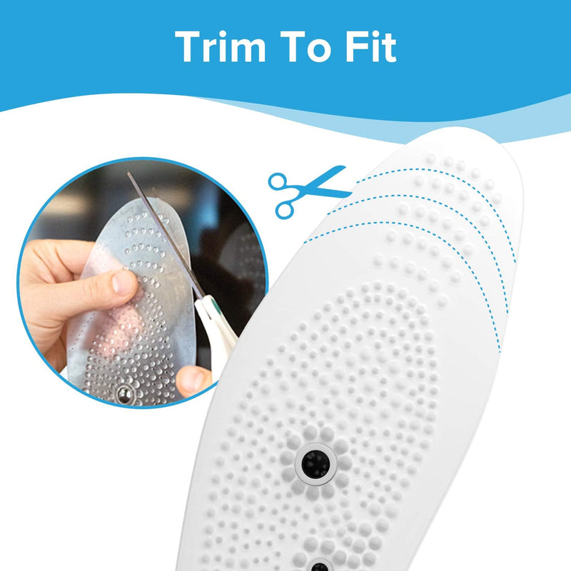 [Australia] - MINDINSOLE Acupressure Insoles - (2 Pairs) Reflexology Insoles for Men and Women | Ultra-Comfort Mens Insoles for Foot Pain with Acupoints & Shoe Magnets | Trim to Fit Custom Magnet Foot Insoles E. 2 pairs 
