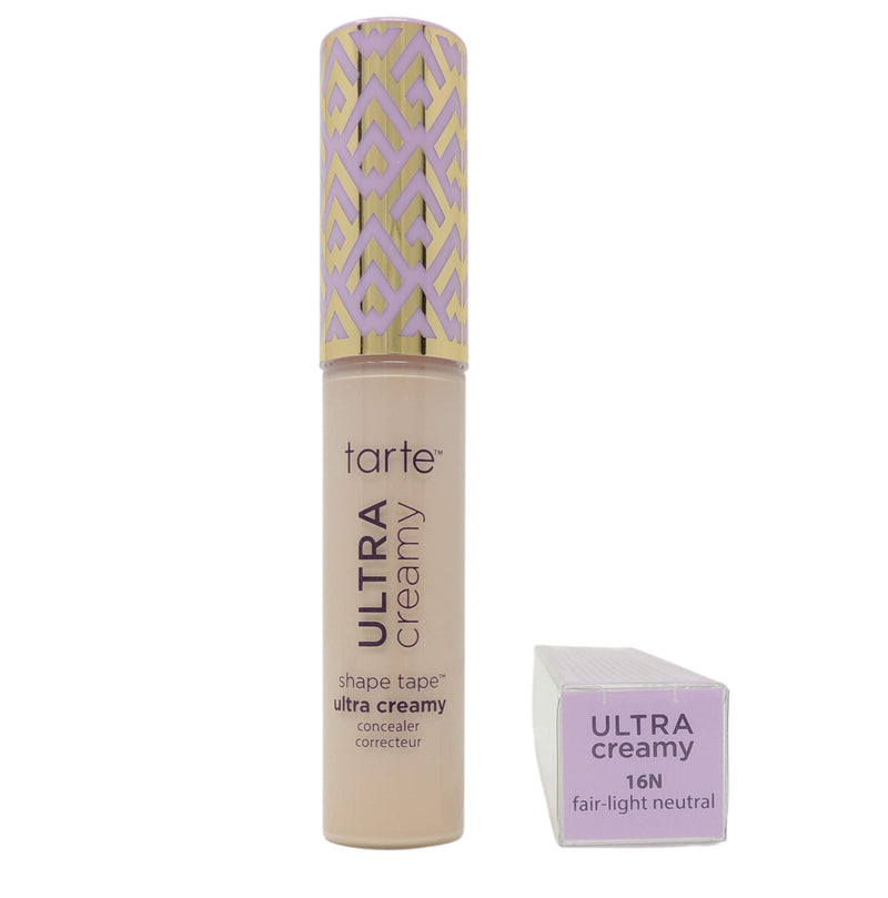 [Australia] - Tarte Shape Tape Ultra Creamy Concealer | Fair Light Neutral 16N | NEW 2021 Formula | Best Corrector Makeup Under Eye Concealer | Brighter, Smoother Skin | Matte Finish | Nourishing & Gentle 
