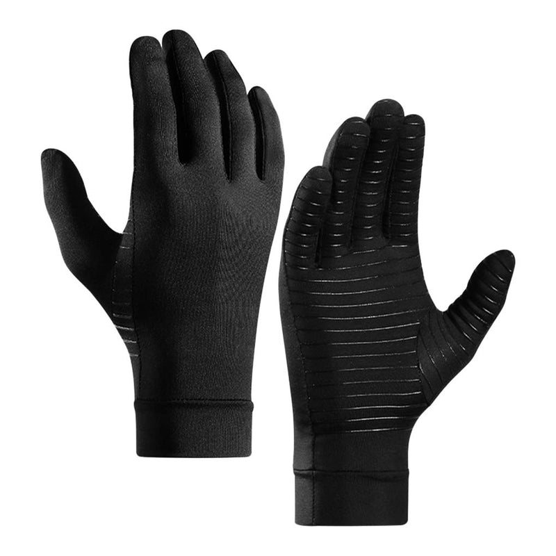 [Australia] - Men Women Compression Arthritis Gloves Stretchy Non-Slip Gloves for Rheumatoid Swelling Tendonitis Hand Pain Relief Full Finger Medium 