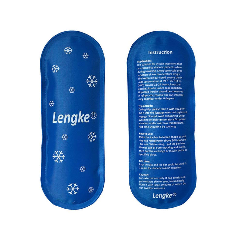 [Australia] - Exceart 4PCS Gel Cold Pack Gel Ice Bag Reusable Care Ice Bag Storage Cooler Carrier for Outdoor Travel Insulin Supplies(Blue) 