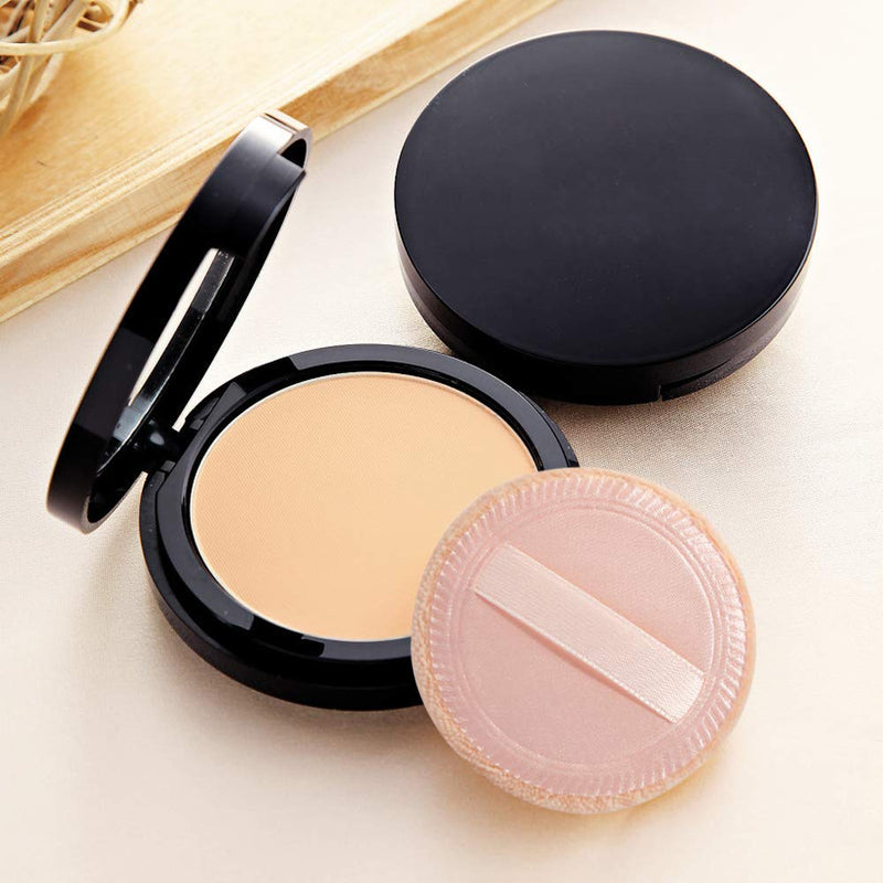 [Australia] - 5 Pieces Beauty Sponge and 5 Pieces Powder Puff, findTop Makeup Beauty Sponges Blender, Replacement for Powder Foundation Container, 2.4 Inch 