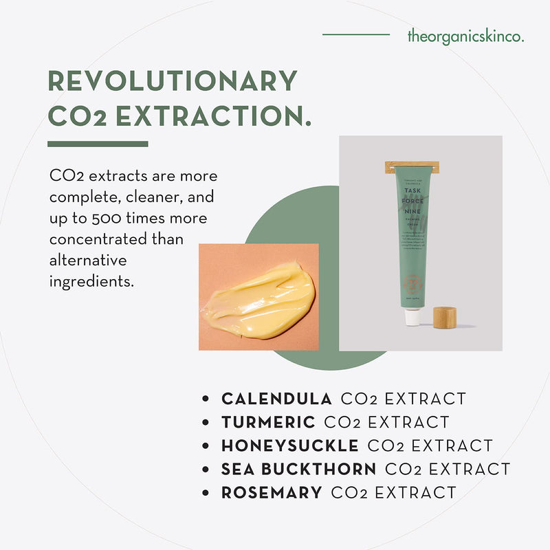 [Australia] - The Organic Skin Co. | Task Force Nine | Calming Cream | Natural Organic Calendula Cream | Natural Skin Rash Aid | Helps Calm Irritated Skin | Certified Turmeric Organic Cream 