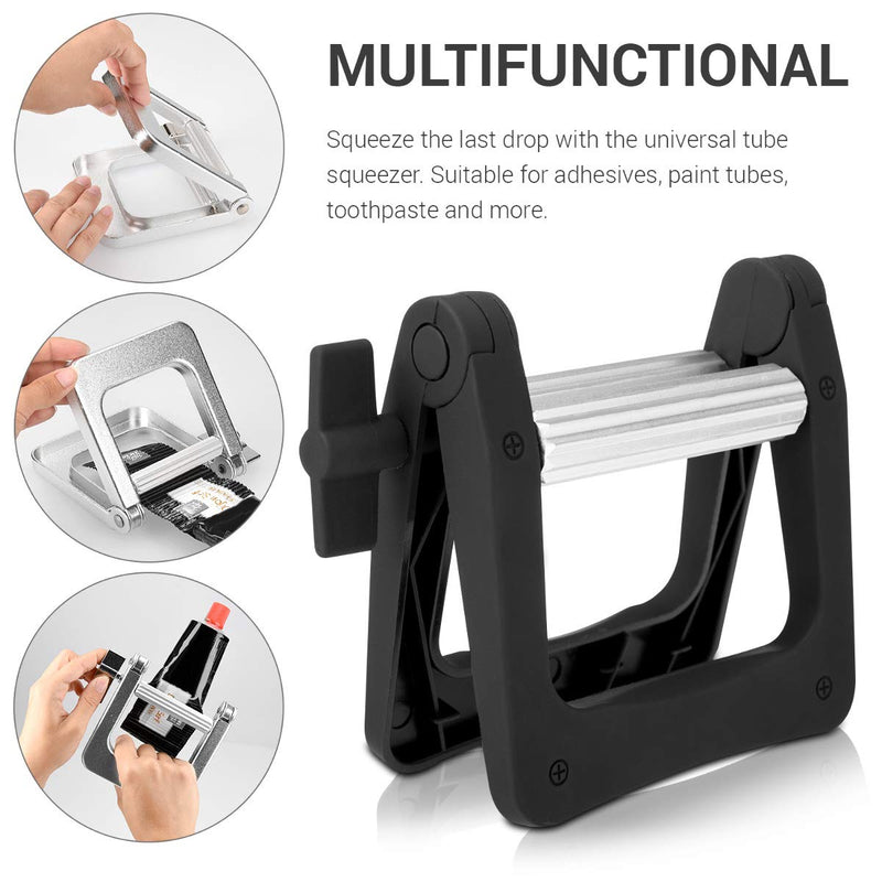 [Australia] - kwmobile Plastic Toothpaste Tube Squeezer - Large Multifunctional Tube Wringer Roller Dispenser for Hair Colour Dye Paint Tubes Hand Cream Cosmetics 