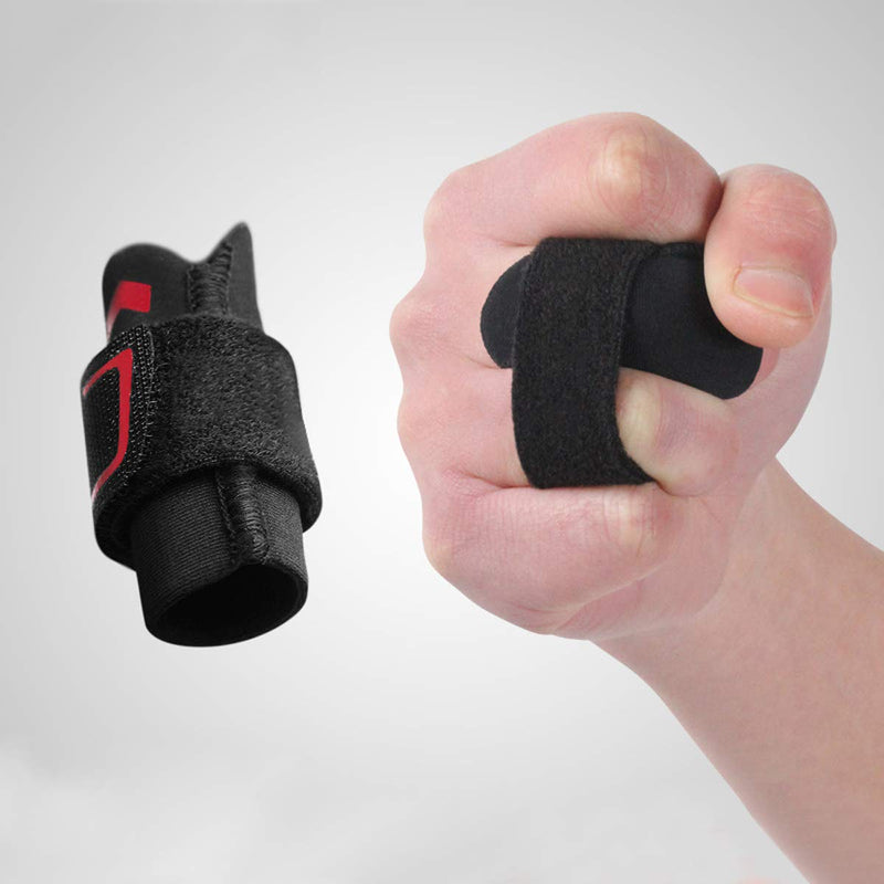 [Australia] - VHOPMORE Neoprene Finger Splint Wraps Adjustable Finger Brace Trigger Finger Buddy Splints Mallet Finger Guards for Arthritis Sport Finger Support Sleeves Protector for Basketball Volleyball Tennis 