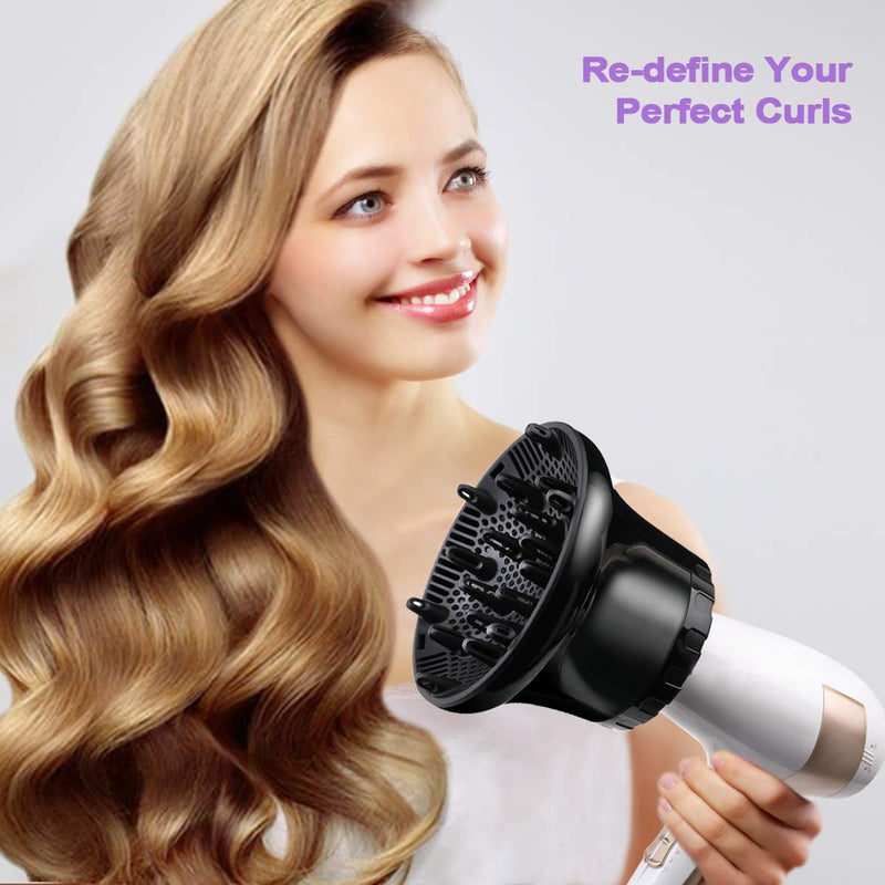[Australia] - UUCOLOR Universal Hair Diffuser Suitable for 1.4 in to 2.6 in Adjustable Hair Dryer Diffuser Nozzle for Curly or Wavy Hair Styling 
