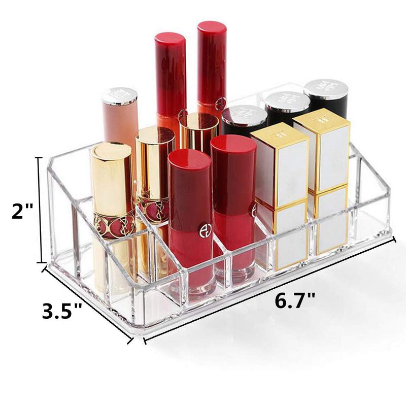 [Australia] - Lipstick Holder 18 Spaces Lipgloss Organizer, 3 Rows - Multi Level, Makeup Holder & Cosmetics Storage Display 