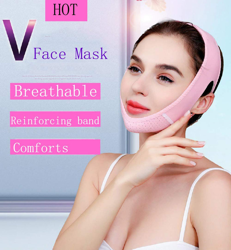 [Australia] - V Line Face Lift for Women Eliminates Sagging Skin Lifting Firming Anti Aging, Facial Slimming Strap, Pain Free Face Lifting Belt, Double Chin Reducer 