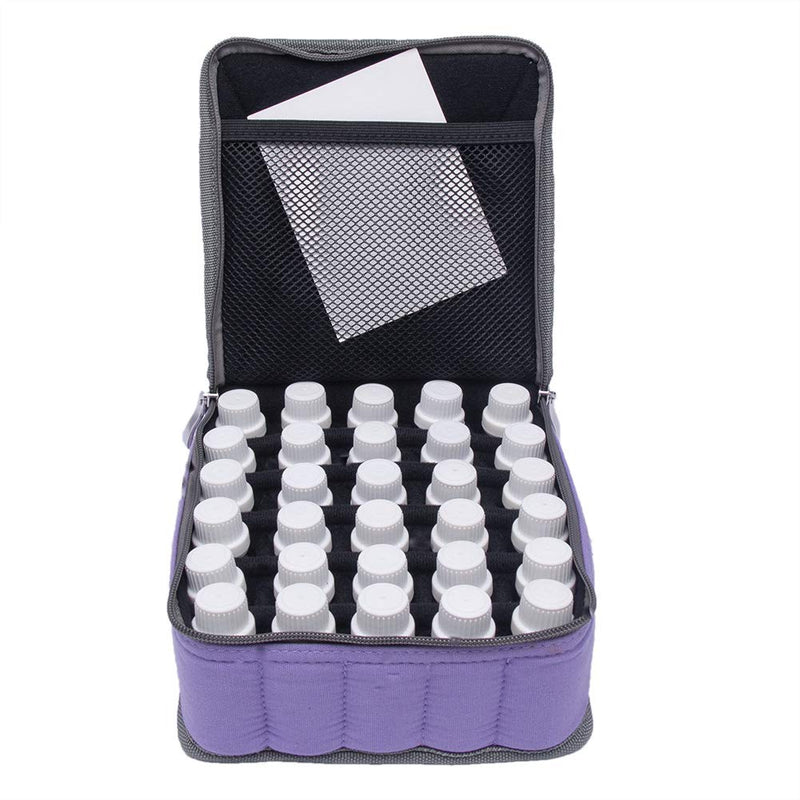 [Australia] - 30 Bottles Essential Oil carrying case Holds 5ML 10ML 15ML Bottles perfect for travel or home work (Lavender) 