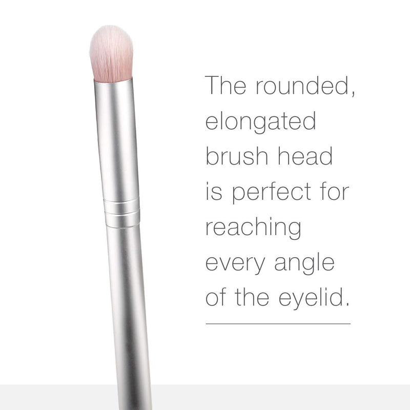 [Australia] - RMS Beauty Eye Polish Brush - Compact, Firm Bristles for Superior Blending, Perfect Makeup Application & Flawless Finish - Made with Synthetic Fibers, Vegan & Cruelty-Free (1 Count) 