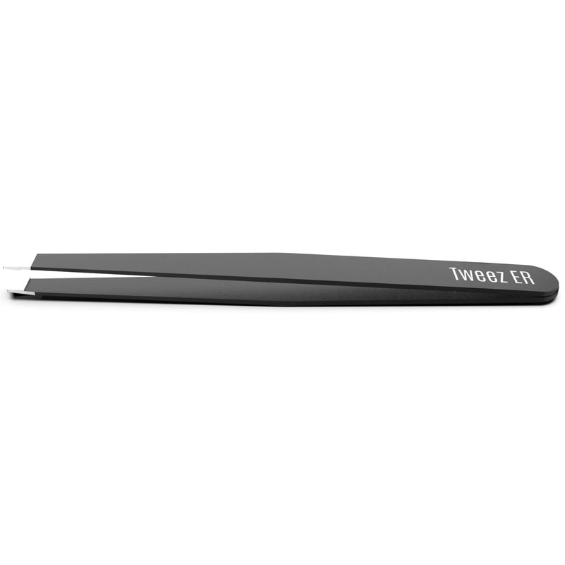 [Australia] - Tweezers for Women, Professional tweezers precision Stainless Steel with Slanted Tip, Ideal Tweezers for ingrown hair, Eyebrow Tweezers & Precision Tweezers for Your Daily Beauty Routine Black 