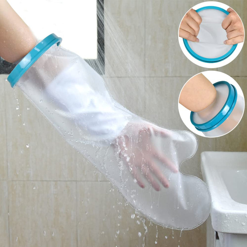 [Australia] - DESTRIC Waterproof Arm Cast Wound Cover for Shower Bath,Plaster Bandage Protector Watertight for Broken Arms Wrists Bones Hands, Burns, Tattoos Half arm1 